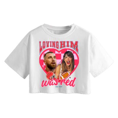Taylor Loving Him Was Red Crop Top Miniatura