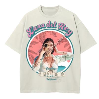 Lana Del Rey Santa Monica Oversized Peso Completo Miniatura