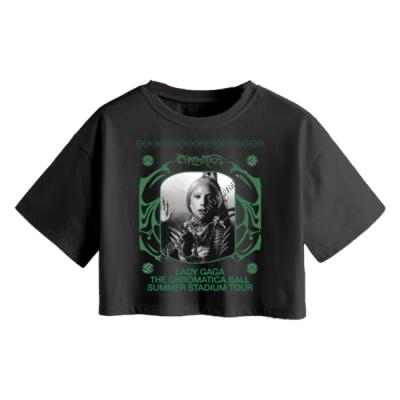 The Chromatica Ball Frente y Espalda Crop Top Miniatura