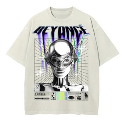 Beyonce Robot Off White Peso Completo Miniatura