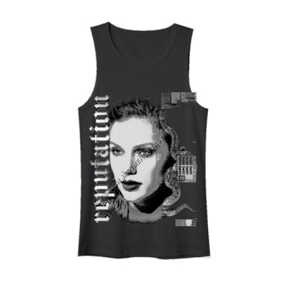 Reputation Taylor Black and White Tank Top Miniatura
