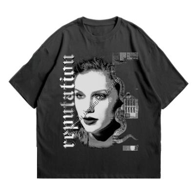 Reputation Taylor Black and White Oversized Miniatura