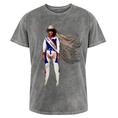 Cowboy Carter Back and Front Acid Wash Miniatura