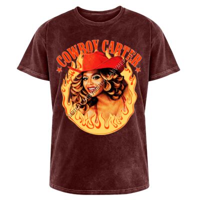 Cowboy Carter Flames Acid Wash Miniatura