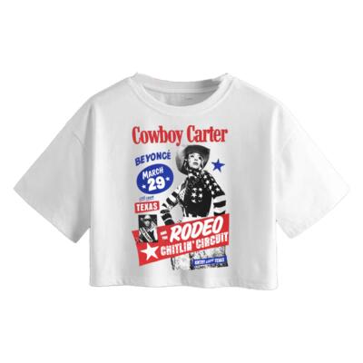 Beyonce Tracklist Crop Top Miniatura