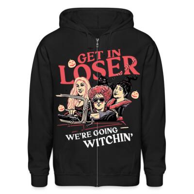 Get In Loser We're Going Witching Zip Up Hoodie Miniatura