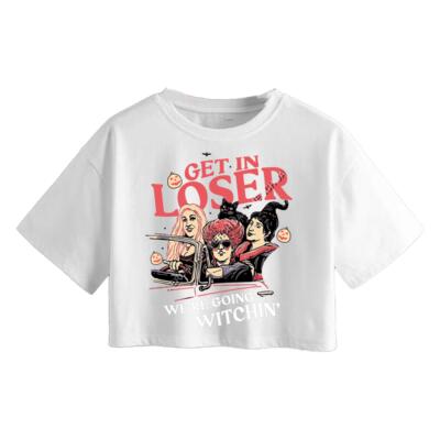Get In Loser We're Going Witching Crop Top Miniatura
