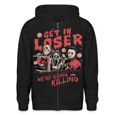 Get In Loser We're Going Killing Zip Up Hoodie Miniatura