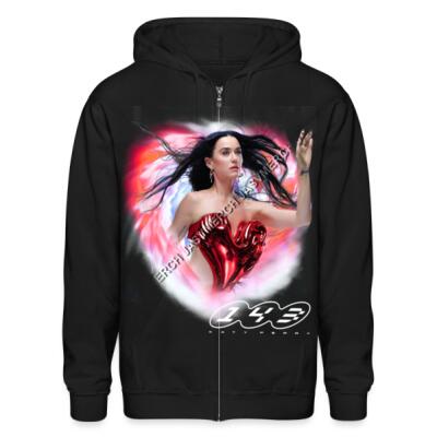 KP RED Zip Up Hoodie Black Miniatura