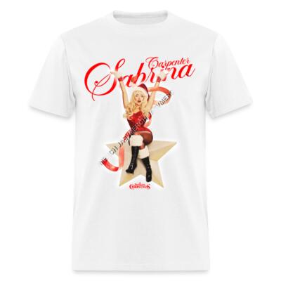 Sabrina Carpenter Xmas Playera Regular Miniatura