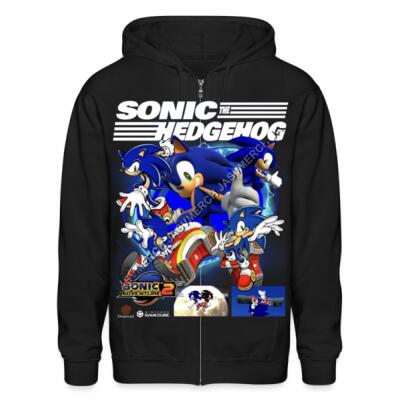Sonic The Hedgehog Zip Up Hoodie Miniatura