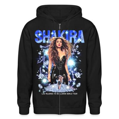 Shakira Las Mujeres No Lloran Tour Zip Up Hoodie Miniatura