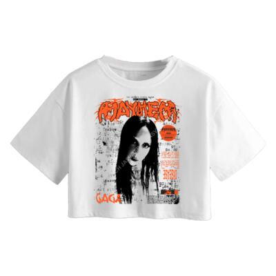 Mayhem White Crop Top Miniatura