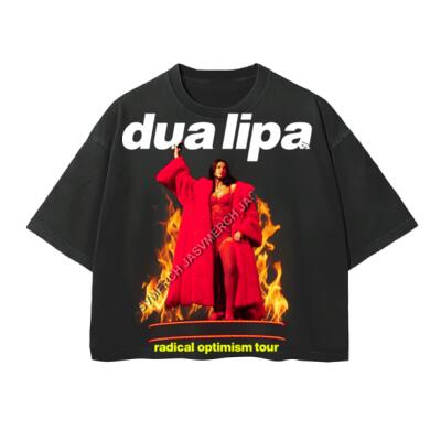 Dua Lipa Radical Optimism Tour Oversized Peso Completo Boxy Fit Miniatura
