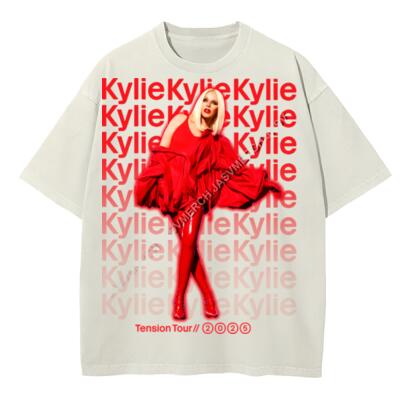 Kylie Tension Tour 2025 Oversized Peso Completo Miniatura