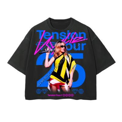 Kylie Tension Tour 25 Oversized Peso Completo Boxy Fit Miniatura