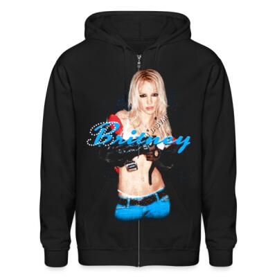Britney Balenciaga Zip Up Hoodie Miniatura
