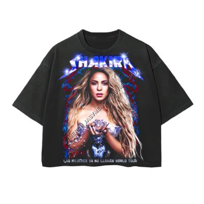 Shakira Metal Oversized Peso Completo Boxy Fit Miniatura