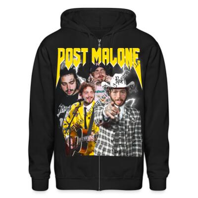 Post Malone Zip Up Hoodie Miniatura