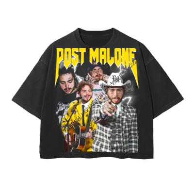 Post Malone Oversized Peso Completo Boxy Fit Miniatura