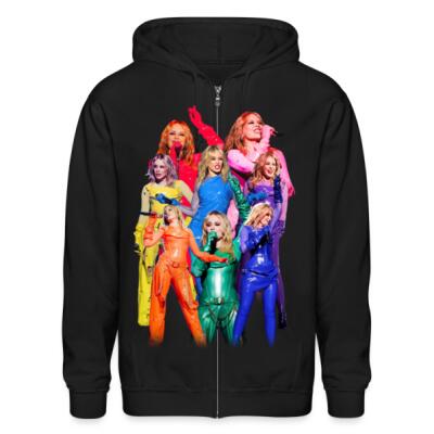 Kylie Tension Tour Rainbow Zip Up Hoodie Miniatura