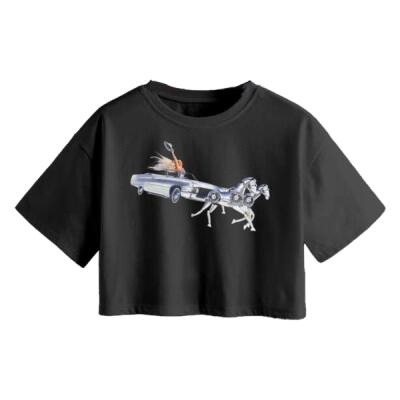 Sleighyonce Silver Crop Top Miniatura