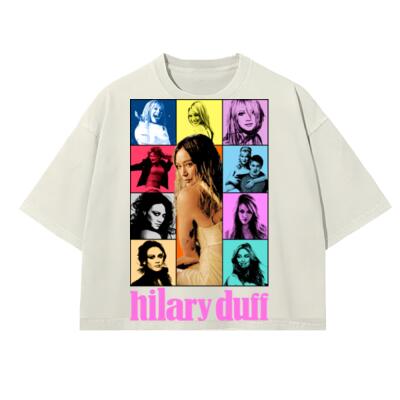 Hilary Duff Eras Oversized Peso Completo BOXY FIT Miniatura