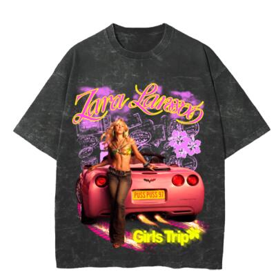 Zara Larsson Girls Trip Oversized Peso Completo MINERAL WASH Miniatura