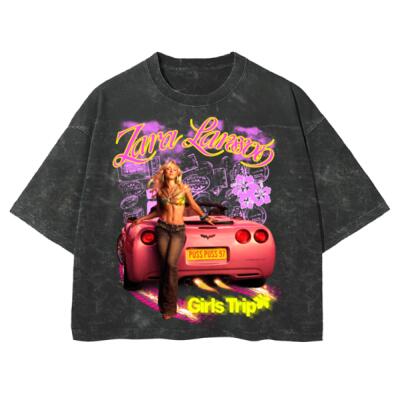Zara Larsson Girls Trip Oversized Peso Completo MINERAL WASH BOXY FIT Miniatura