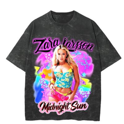 Zara Larsson Oversized Peso Completo MINERAL WASH Miniatura