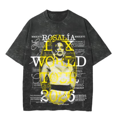 Rosalia Lux Tour Oversized Peso Completo MINERAL WASH Miniatura