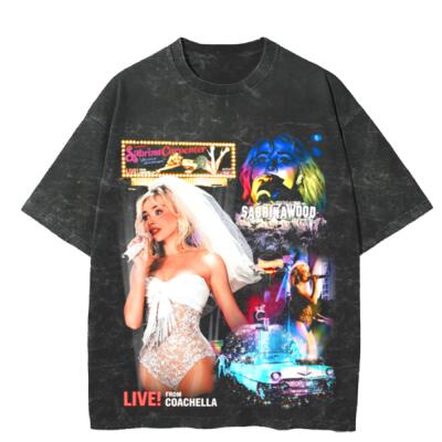 SABRINAWOOD Oversized Peso Completo Mineral Wash Miniatura