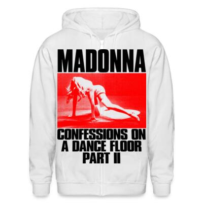 Madonna Confessions Color Block Zip Up Hoodie Miniatura