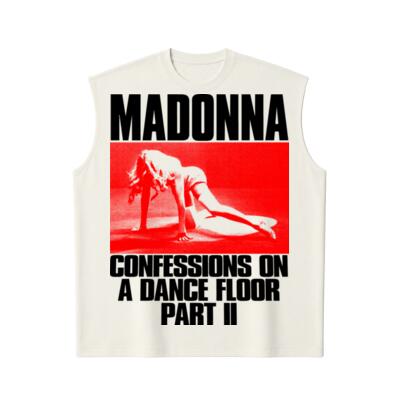 Madonna Confessions Color Block Oversized Peso Completo SQUARE FIT sin mangas Miniatura