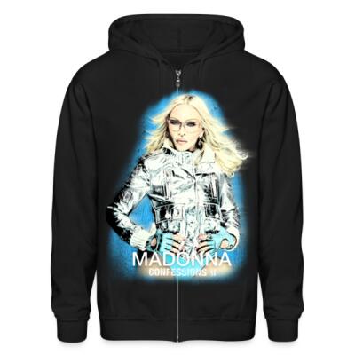 Madonna Confessions Silver Zip Up Hoodie Miniatura