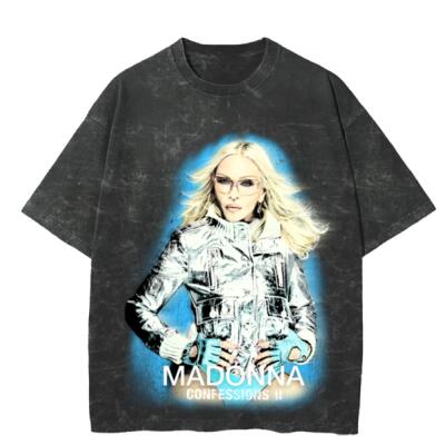 Madonna Confessions Silver Oversized Peso Completo MINERAL WASH Miniatura