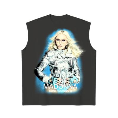 Madonna Confessions Silver Oversized Peso Completo SQUARE FIT Sin mangas Miniatura