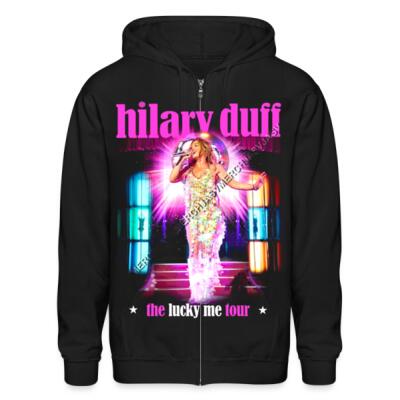 Hilary Duff Lucky me Tour Stage Zip Up Hoodie Miniatura